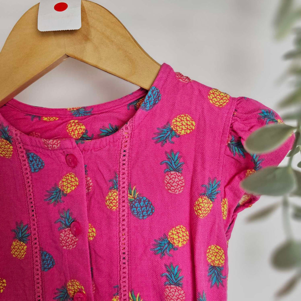 Matalan Pink Pineapple Playsuit