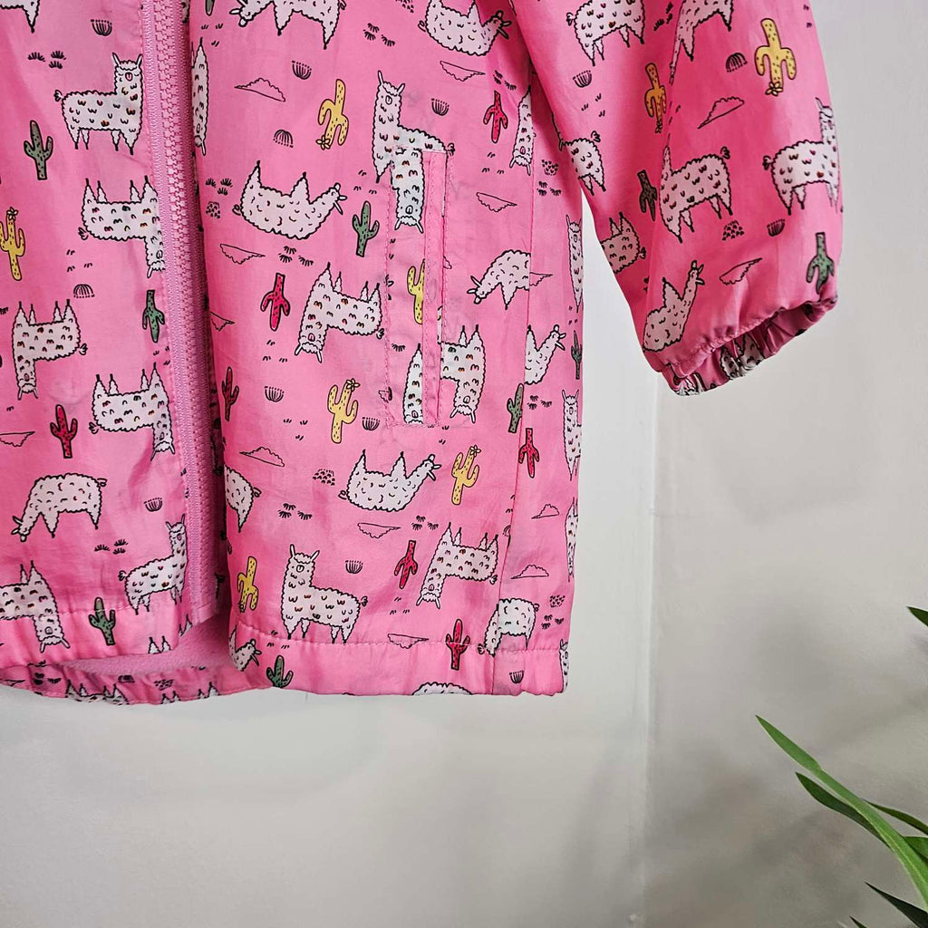 Matalan Pink Llama Lightweight Jacket