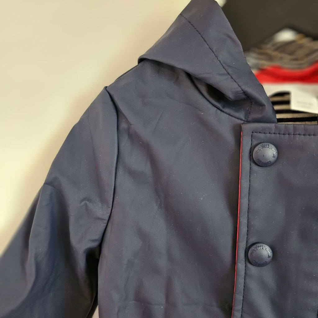 The Little White Company Navy Rubber Jacket