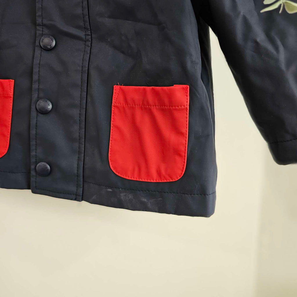 The Little White Company Navy Rubber Jacket
