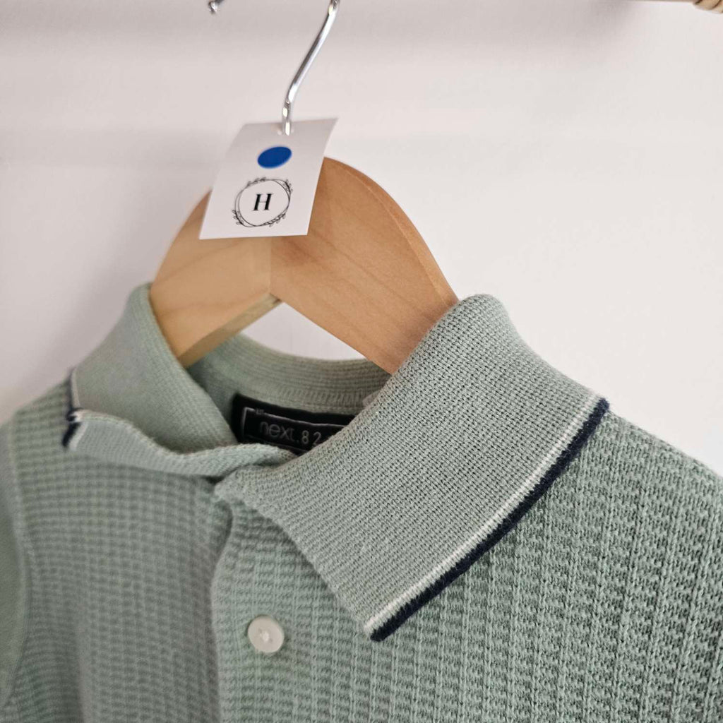 Next Green Knit Polo Shirt