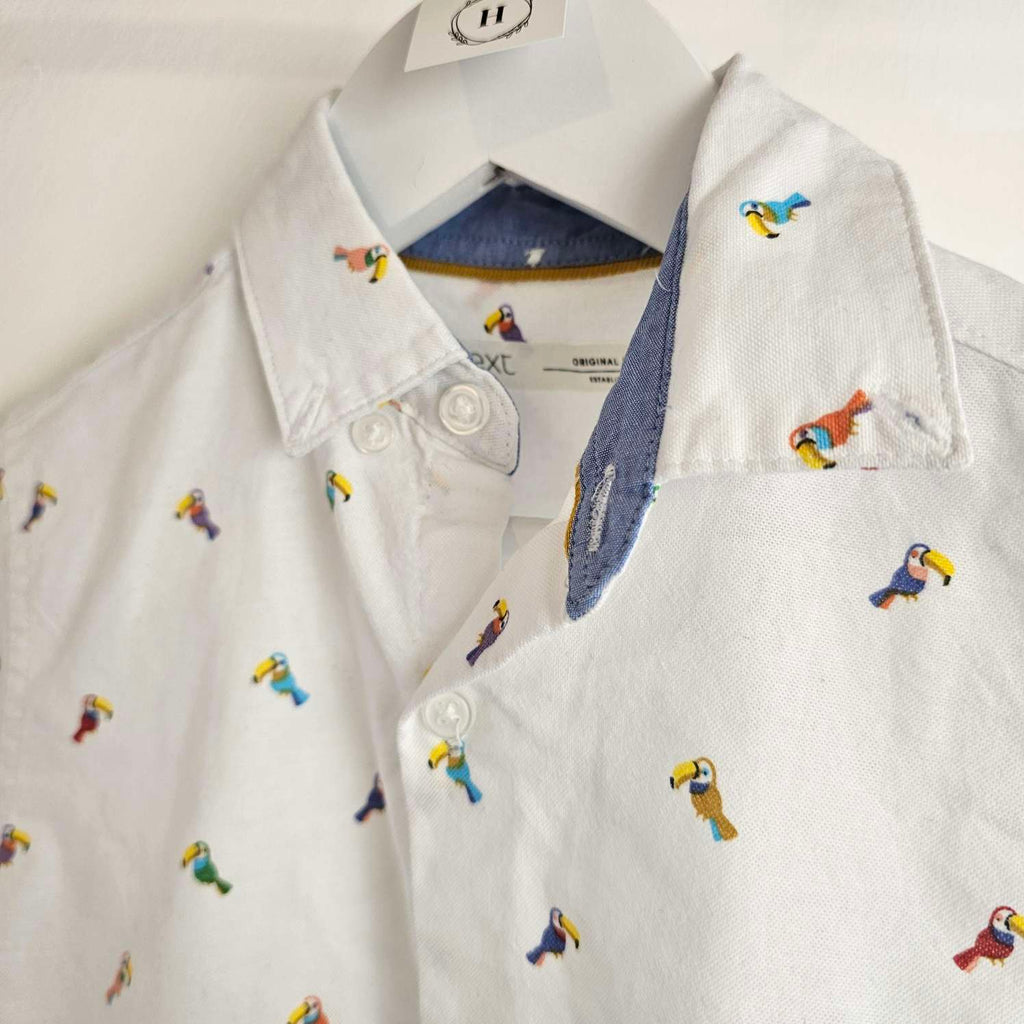 Next Embroidered Parrot Shirt