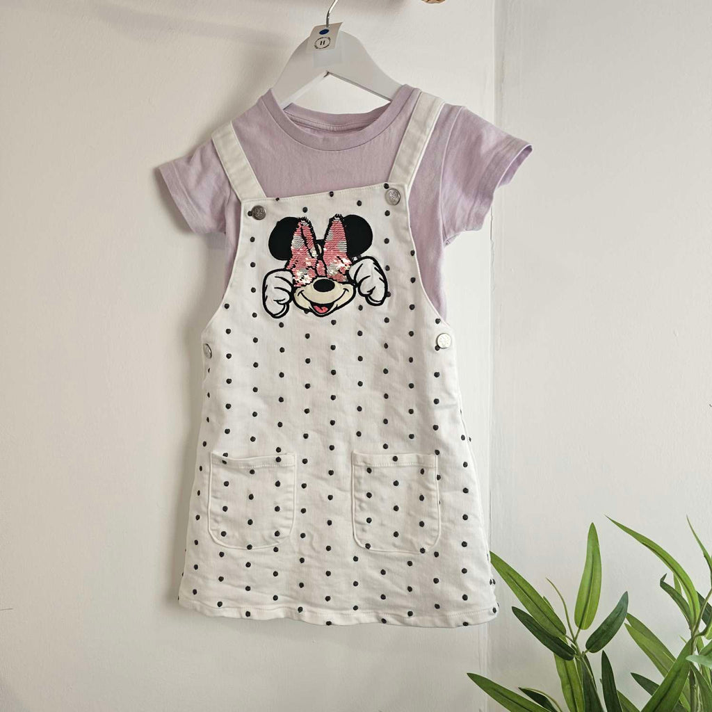 George Minnie Mouse White Denim Dress