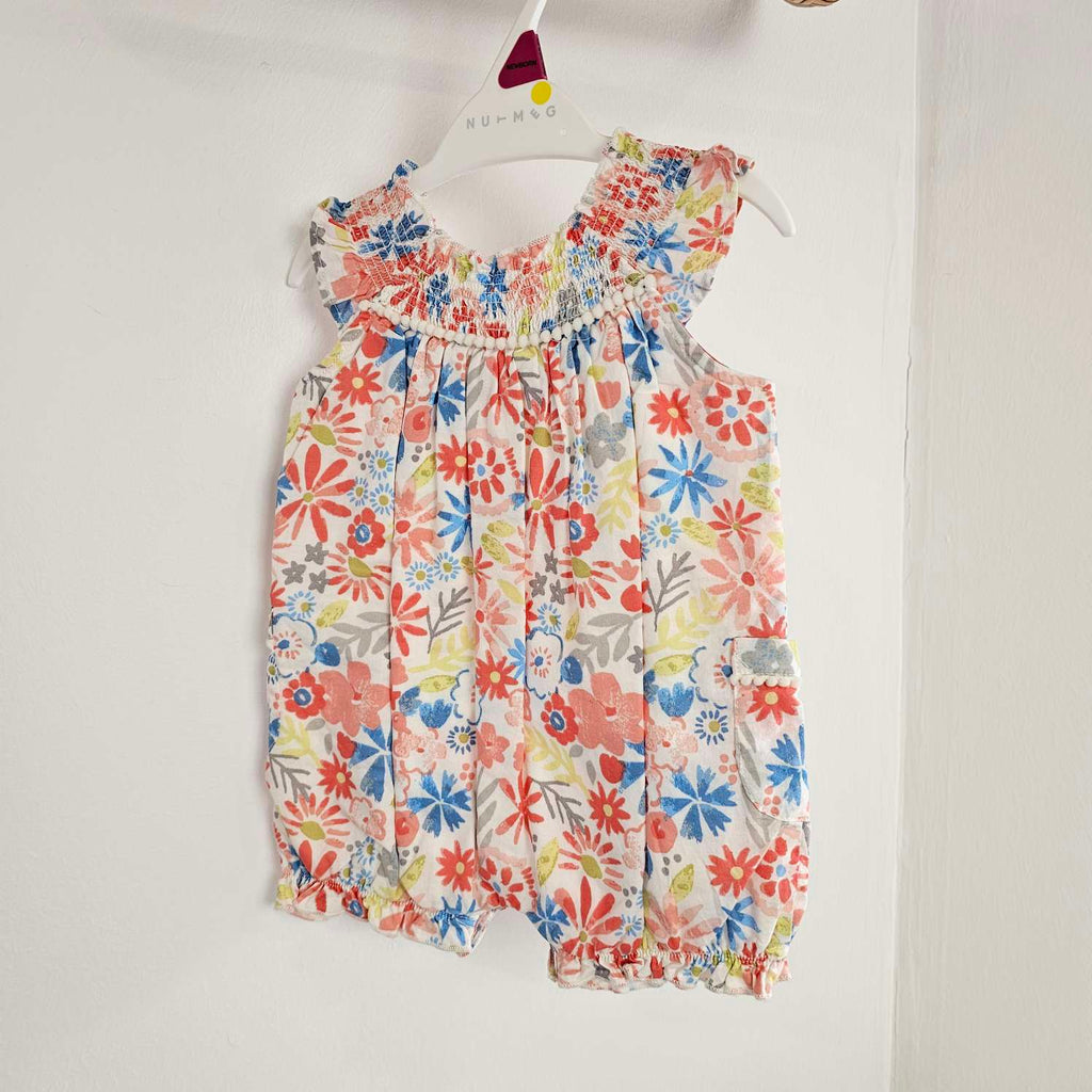 Nutmeg Red Floral Romper